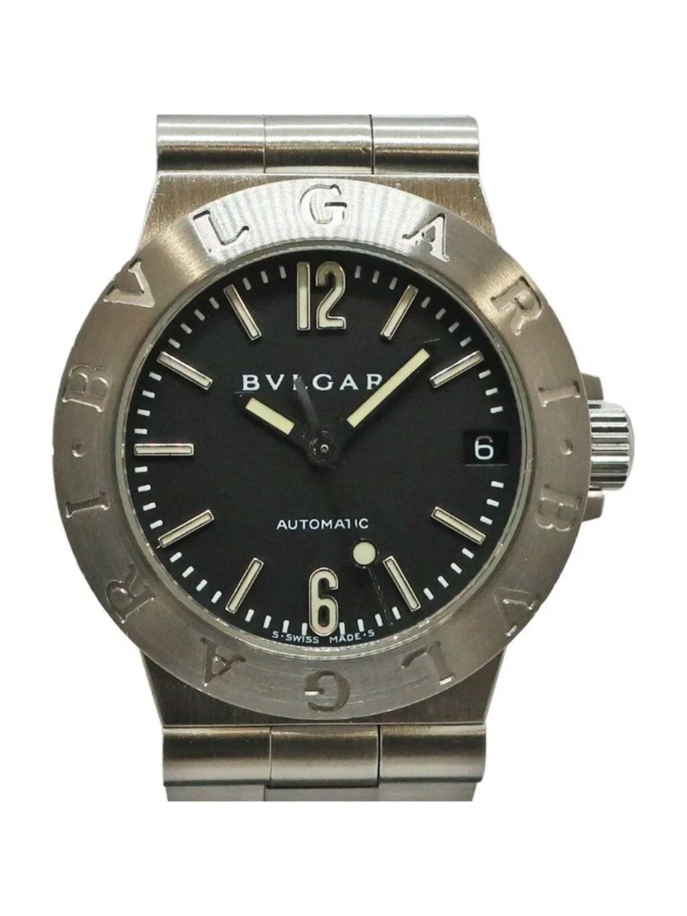 Bvlgari Ten Overhauled & Finished Diagono World Limited to 50 Pieces SS Black